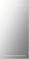 Plieger Basic spiegel met LED verlichting 2 zijden horizontaal 40x80cm verlichting in gezandstraald kader