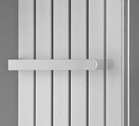 Wiesbaden Millennium-enkel los radiator handdoekrek 40cm wit