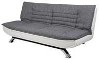home24 Fredriks Schlafsofa Faith 2-Sitzer Hellgrau Webstoff 196x91x102 cm