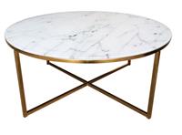 Maxliving Ronde SalontafelCay' 80cm, kleur goud