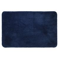 Badmat Antislip Sealskin Angora Polyester Blauw 60x90cm