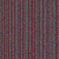 Magiccarpets Tapijttegel CUBA LINES rood