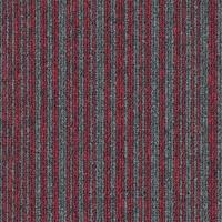 Magiccarpets Tapijttegel CUBA LINES rood