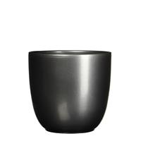 Micadecorations Bloempot Pot rond es21 tusca 23 x 25 cm antraciet Mica