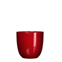 Micadecorations Bloempot Pot rond es/15 tusca 16 x 17 cm d.rood Mica