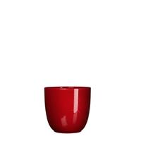 Micadecorations Bloempot Pot rond es/10.5 tusca 11 x 12 cm d.rood Mica