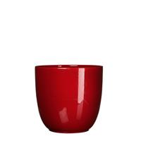 Micadecorations Bloempot Pot rond es/17 tusca 18.5 x 19.5 cm d.rood Mica