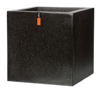 Capi Lux Pot vierkant III zwart 40 Cm.