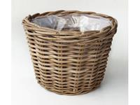 Bloempot Pot Rotan Antique Grey D20H16 cm - Van der leeden