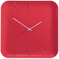 Sigel wandklok Inu, ft 35 x 35 x 4,5 cm, rood