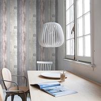 Vtwonen Vliestapete Holzbohlen, Grau - 10m x 52cm