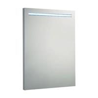 Douche Concurrent Aluminium spiegel met LED verlichting en onderverlichting 58 cm