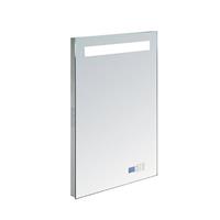 Douche Concurrent Aluminium spiegel met verlichting en radio 58 cm