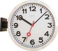 Nextime Station Double Wandklok Ø 38 cm