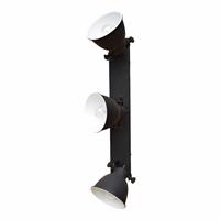 Urbaninteriors Stoere spotIndustrial' 3-lichts, kleur Vintage Black