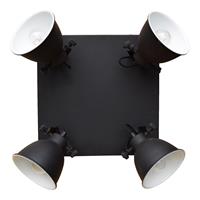 Urbaninteriors Stoere spotIndustrial' 4-lichts, kleur Vintage Black