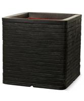 Capi Pot vierkant row NL 40x40x4 - zwart