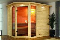 Karibu Sauna Sinai 3 Bronzeglas Deur
