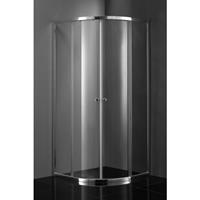 Saniclass Kay Douchecabine - 100x100x185cm - kwartrond - chroom profiel - helder glas SW1209
