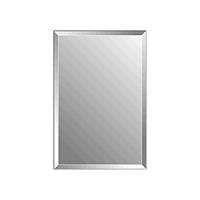 Plieger Charleston 4mm spiegel 120x45cm met facetrand zilver 4350096