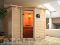 Karibu | Sahib 2 Sauna | Bronzeglas Deur