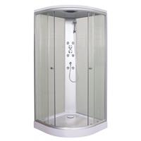 Sanotechnik Set: Komplettdusche Portland, Viertelkreisdusche, BxT: 90 x 90 cm