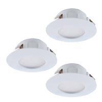 SET 3XLED-EINBAUSPOT Ø78 WEISS STARR (95821) - Eglo