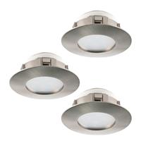 Pineda LED Einbaulampe 3er-Set 3x 500lm Nickel-Matt - EGLO