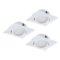 Pineda LED Einbauspot 3er-Set 3x 500lm Weiß - EGLO