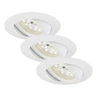 Briloner verstelbare inbouwspot Attach wit 3x5W