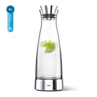 emsa Kühlkaraffe FLOW Slim, 1,0 Liter, Glas/Edelstahl