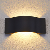 Lampenwelt Elegante led-buitenwandlamp Jace