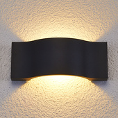 Lampenwelt Elegante led-buitenwandlamp Jace