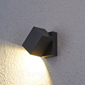 Lampenwelt Flexibele led-buitenwandlamp Lorik