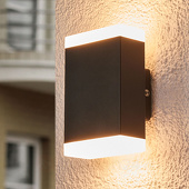Lindby Zeitlose LED-Wandleuchte Aya für außen - IP44