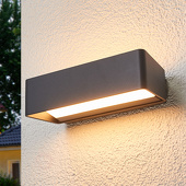 Lampenwelt Logan - led-wandlamp voor buiten met IP65