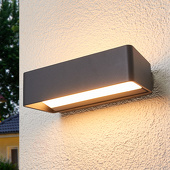 Lampenwelt Logan - led-wandlamp voor buiten met IP65