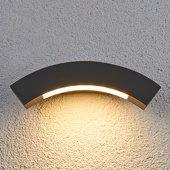 Lampenwelt Gebogen led-buitenwandlamp Lennik