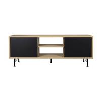 Tenzo tv-meubel Flow - eikenkleur/zwart - 60x164x44 cm