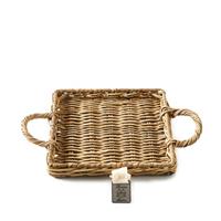 Rivièra Maison Maison Dienblad Vierkant 20.3 cm - Rustic Rattan Mini Tray square - Bruin