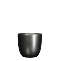 Micadecorations Bloempot Pot rond es/13 tusca 14 x 14.5 cm antraciet Mica