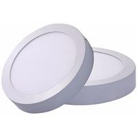 BSE LED Downlight - Opbouw Rond 18W - Warm Wit 3000K - Mat Wit Aluminium - Ø225mm