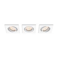 philips Enneper inbouwspot vierkant 3XGU10 wit 230V
