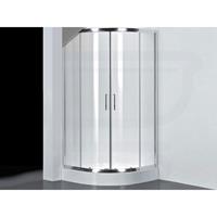 Saniclass Neptune 2142 Douchecabine - kwartrond - 90x90x195cm - helder glas sw6323