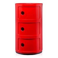 Kartell Componibili kast  3-deurs rood