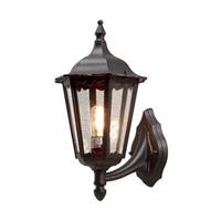 buitenlampenshop.nl Wandlamp Firenze Calenzano zwart buitenlamp staand 6 hoekig konstsmide 7213-750