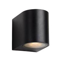 Lucide LED wandspot buiten ZORA IP44 afgerond - zwart - 9x6,5x7,9 cm