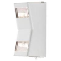 buitenlampenshop.nl Wandlamp Potenza flush twinspot matwit 2x6W 23cm