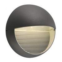 buitenlampenshop.nl Wandlamp LED Downunder rond antraciet 1xLED 3000K