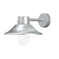 BuitenlampVega' Wandlamp, PowerLED 1 x 8W / 230V, kleur Metaal